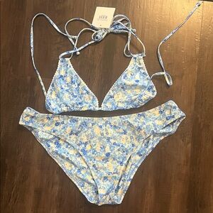 Kulani Kinis Blue and White Bikini